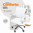 Ver imagem 4 de Kit 2 Cadeiras de Escritório Begonia Mesh Ergonômico Branco + E-book