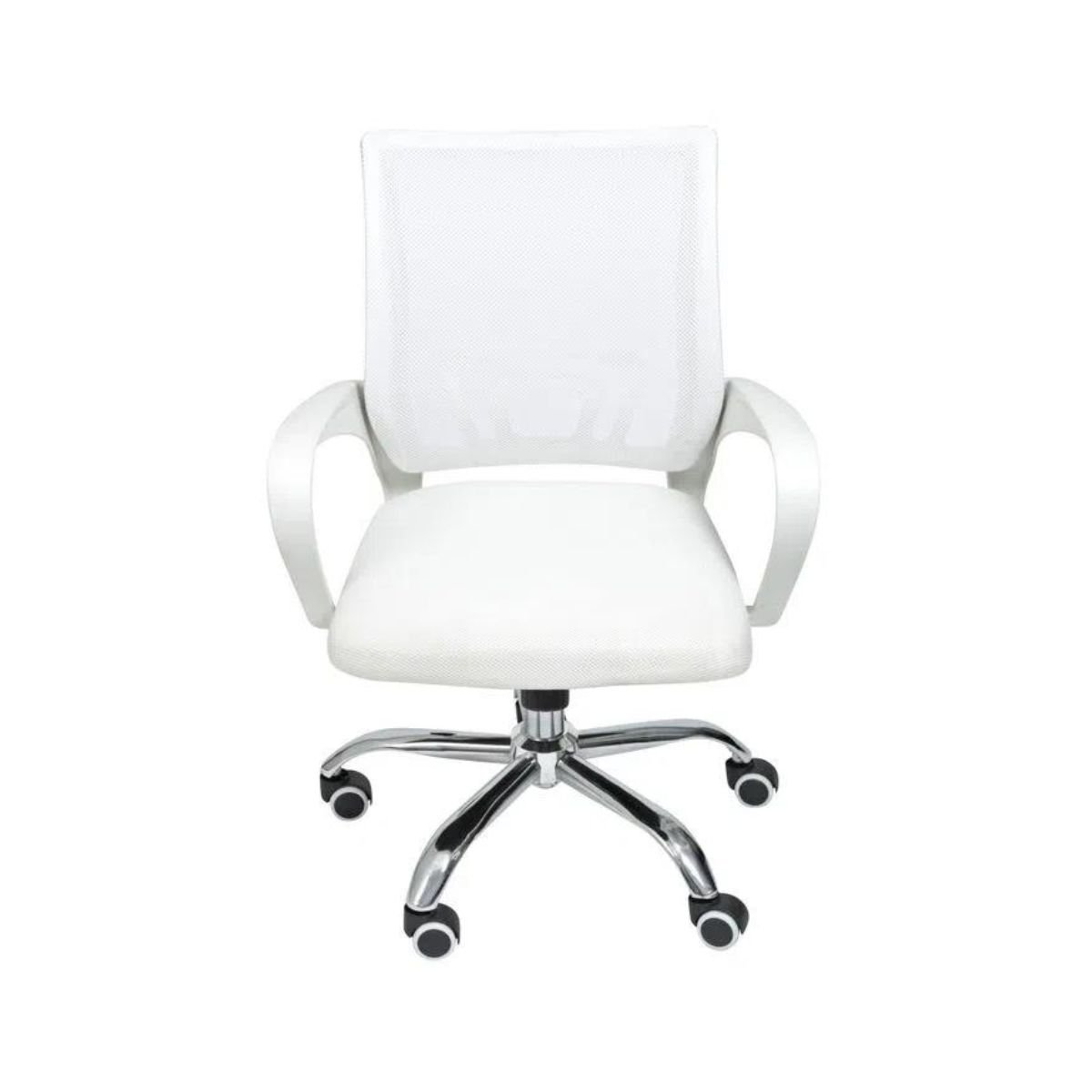 Kit 2 Cadeiras de Escritório Begonia Mesh Ergonômico Branco - 5