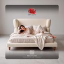Ver imagem 6 de Cama Box Base King com Cabeceira Mochi 193x203 Estofada Orgânica Japonesa Linho Bege - Desk Design