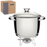 Rechaud Tramontina Allegra em Aço Inox Fundo Triplo com Fogareiro e Tampa de Vidro 7,8 L 65650684 - 8