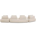 Ver imagem 2 de Sofá 6 Lugares com Chaise para Sala de Estar Living 435cm Shape T03 Veludo Bege - Lyam Decor