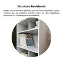 Ver imagem 7 de Estante para Livros Arco 10 Nichos Branco - Artely Móveis