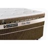 Cama Box King: Colchão Molas Ensacadas Luckspuma MasterPocket Esplendor + Base CRC Suede Brown( - 5
