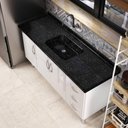 Ver imagem 2 de Pia de Cozinha Mármore Sintético 180x55cm Multimóveis CR20483