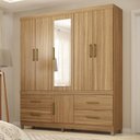 Ver imagem 1 de Guarda Roupa Casal Guarujá 6portas+4gavetas+espelho-demóbile:amendola Touch