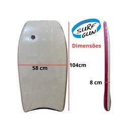 Prancha de Surf Bodyboard Surf Gun Grande Semi Pro 100x58 Cm2 - 4