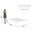 Ver imagem 3 de Base Box Casal 2 Gavetas 2 Mesa de Cabeceira Mônaco Tebarrot