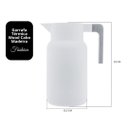 Ver imagem 4 de Garrafa Térmica Wood Fashion Branca Cabo Madeira Santorini 1 Litro - Viva Flor