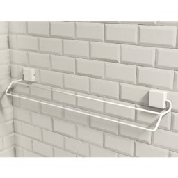 Porta Toalha Duplo - Linha Premium Decotec Branco - 2