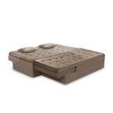 Ver imagem 5 de Sofá Cama King 5 Lugares 2,70m Agnes Suede Rover & Beato