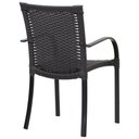 Ver imagem 4 de Kit 4 Cadeiras e Mesa com Tampo Ripado em Alumínio e Ombrelone para Piscina, Jardim Trama Original