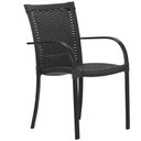 Ver imagem 3 de Kit 4 Cadeiras e Mesa com Tampo Ripado em Alumínio e Ombrelone para Piscina, Jardim Trama Original
