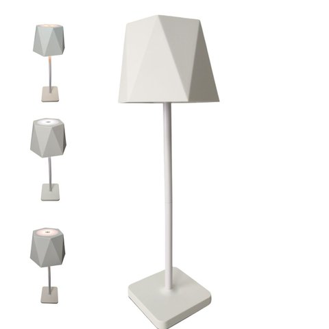 Luminaria Abajur Mesa 3 Tons Led Bateria Recarregavel Usb Casa Trabalho Sala Quarto Recepçao Escrito