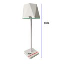 Ver mais imagens de Luminaria Abajur Mesa 3 Tons Led Bateria Recarregavel Usb Casa Trabalho Sala Quarto Recepçao Escrito