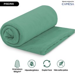 Manta Cobertor Casal 180x220cm Microfibra Soft Macia Camesa - 1