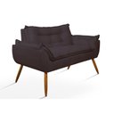 Ver mais imagens de Kit Namoradeira Opala + 2 Poltronas para Sala Balaqui Decor Cor:cinza