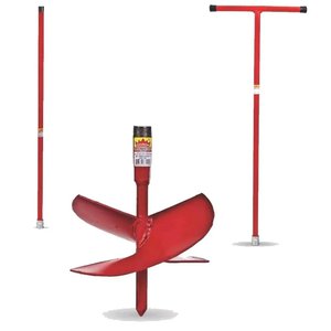 Kit Cavadeira Espiral Broca Trado Perfurar Coroa 8" + Cabo + Extensor 3/4" 1 Metro