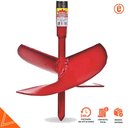 Ver imagem 3 de Kit Cavadeira Espiral Broca Trado Perfurar Coroa 8" + Cabo + Extensor 3/4" 1 Metro