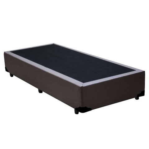 Cama Box Solteirão Sintético Marrom Emth 96x203x40