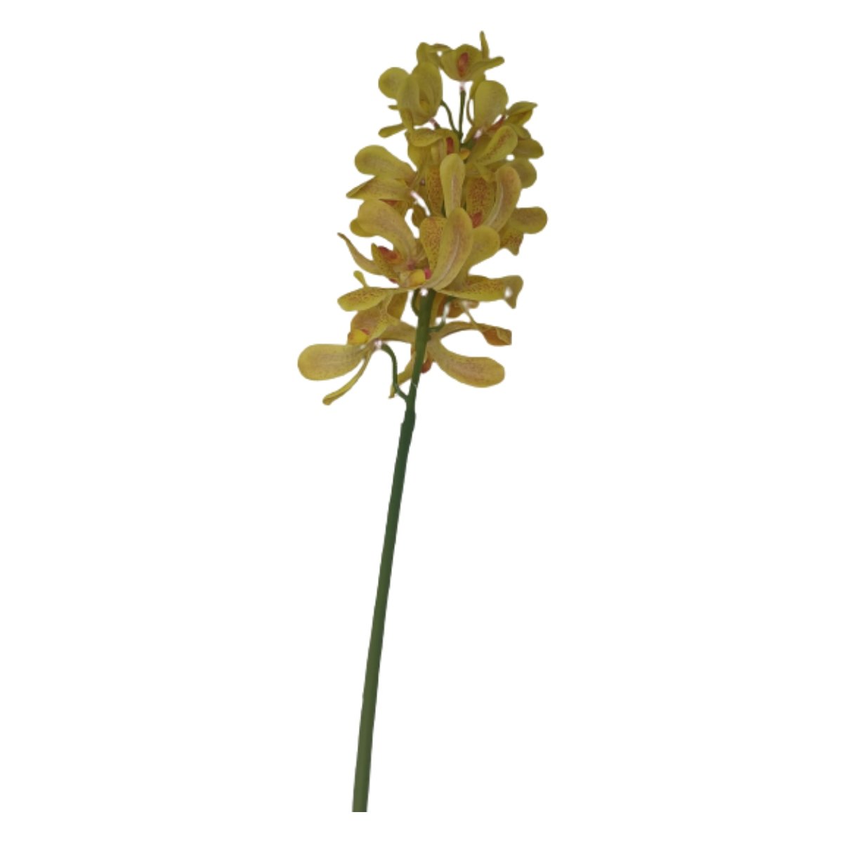 Haste De Flor Artificial Orquídea Vanda Amarela 85 Cm - 5