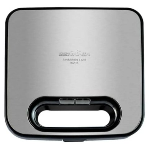 Grill e Sanduicheira Britânia Chapa em Cerâmica 750w
