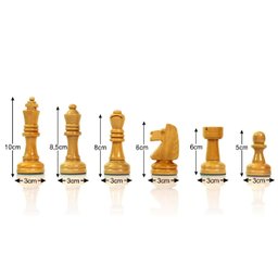 Jogo De Mesa Conjunto Para Xadrez estojo 107 REI 10 cm - 3