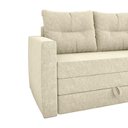 Ver imagem 4 de Sofá Cama 2 Lugares Casal 1,50 Mts Bouclê Luma Matrix Cor:boucle Bege