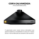 Ver imagem 3 de Kit Churrasqueira Gourmet 100cm Mod 3 Águas Preta + Grelha Moeda
