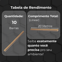 Ver imagem 7 de Kit 10 Barra Perfil 2 Metros Acabamento para Painel Ripado Slim