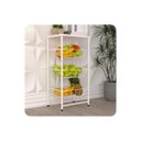 Ver imagem 2 de Fruteira de Chão para Cozinha Cesto 3 Andares Branca F.plus