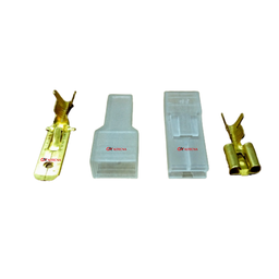Kit Terminal Macho 6,3mm E Terminal De Encaixe Femea E Capas - 1