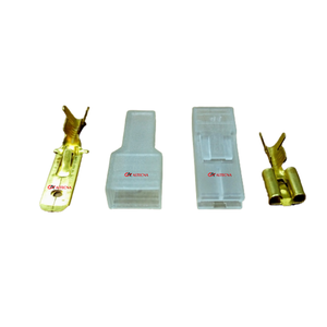 Kit Terminal Macho 6,3mm E Terminal De Encaixe Femea E Capas
