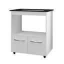 Ver imagem 1 de Balcão para Cooktop Elisa 5 Bocas 2 Portas Branco Moblis