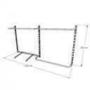 Ver imagem 4 de Arara de Roupas para Loja Quarto Closet 9 Peças Regulável 200x100 Cm Cor Preto Kit Clst1b248