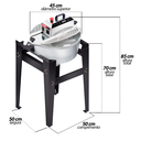 Ver imagem 5 de Pa21cm Misturela Cozedeira com Fogareiro 21 Litros Bivolt 50/60hz