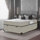 Ver imagem 2 de Baú Viúva + Colchão D33 One Face - Suede Bege - E-shop Casa