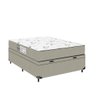 Baú Viúva + Colchão D33 One Face - Suede Bege - E-shop Casa - 5