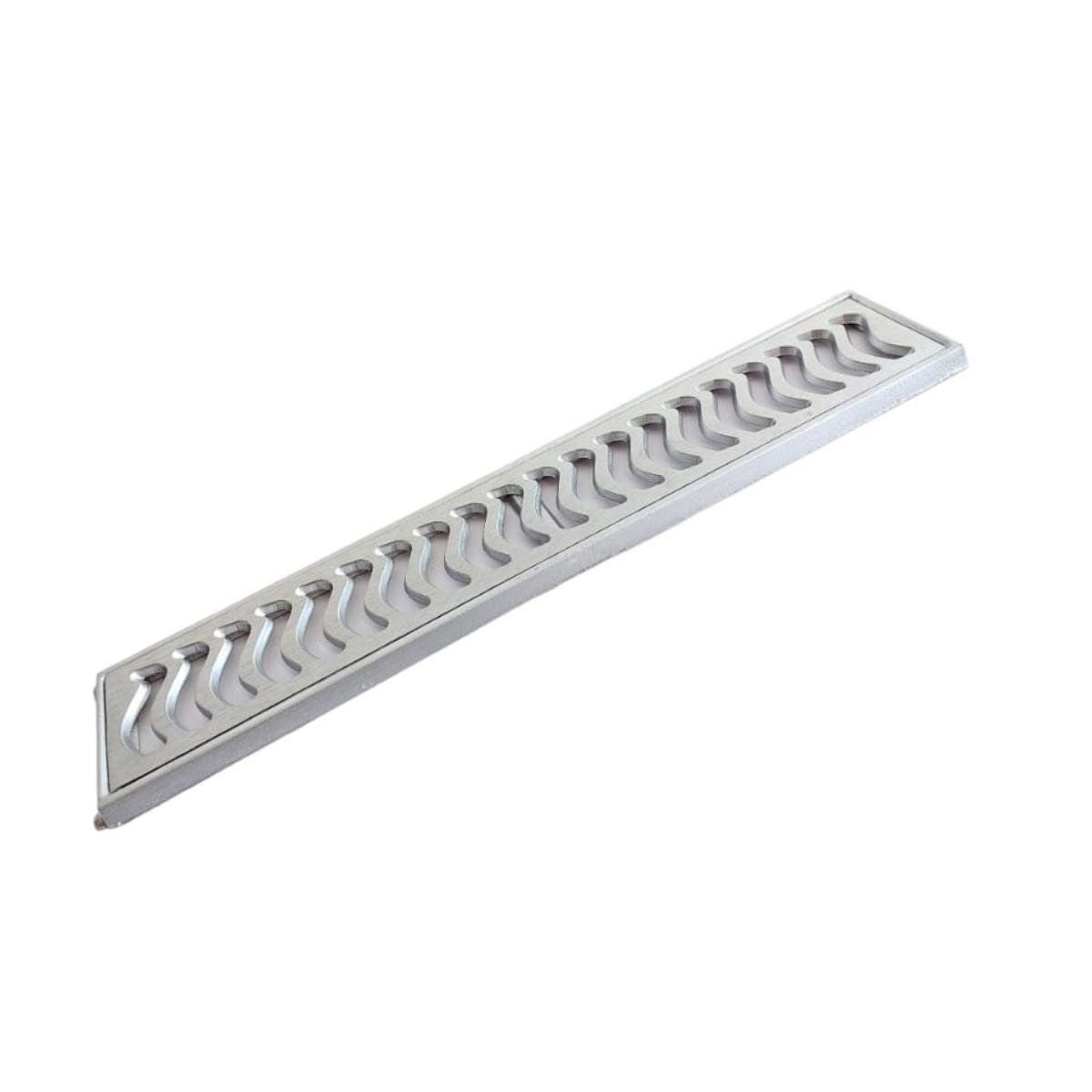 Ralo Grelha Linear 10x50cm Alumínio Reforçado com Caixilho - 2