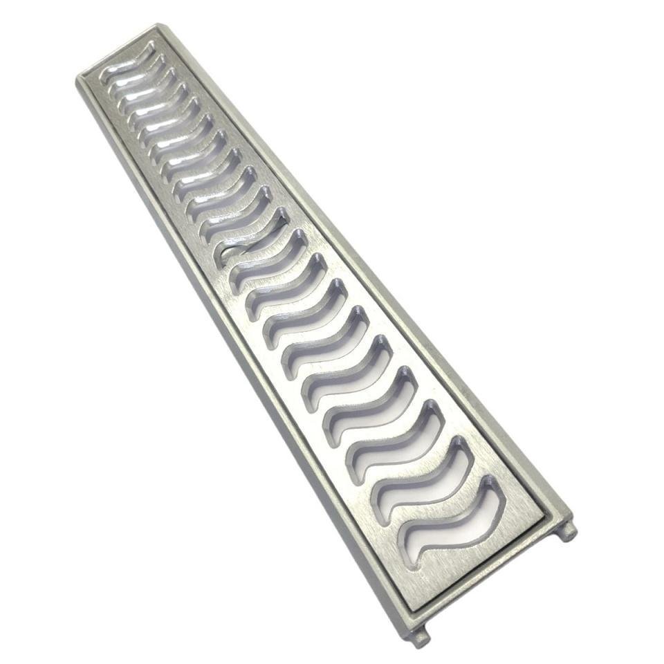 Ralo Grelha Linear 10x50cm Alumínio Reforçado com Caixilho - 1
