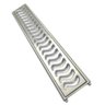Ralo Grelha Linear 10x50cm Alumínio Reforçado com Caixilho - 1