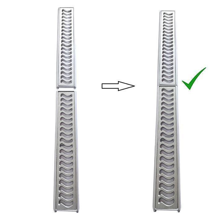 Ralo Grelha Linear 10x50cm Alumínio Reforçado com Caixilho - 5