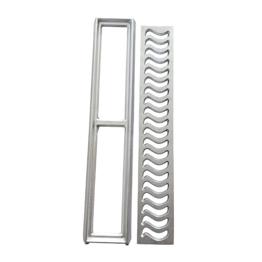 Ralo Grelha Linear 10x50cm Alumínio Reforçado com Caixilho - 6