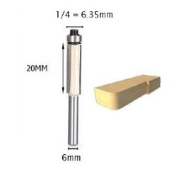 Fresa Reta com Rolamento 6mm X 1/4 P/ Rebaixo/ Formica - 2