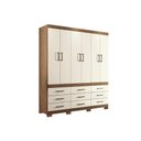Ver imagem 7 de Guarda Roupa Casal 6 Portas e 9 Gavetas C- Pés Star 6.9 Jatobá - Santos Andirá
