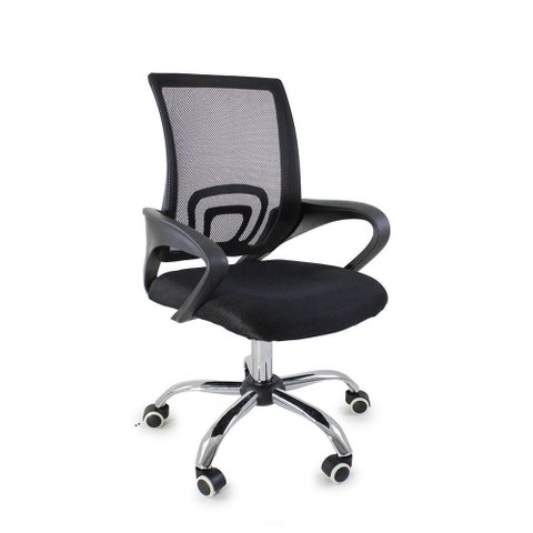 Cadeira de Escritorio Begonia Tela Mesh Ergonomica Giratoria Preto