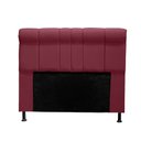 Ver imagem 1 de Cabeceira Madri 140 cm Suede Vermelho Vinho