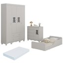 Ver imagem 4 de Quarto Infantil Completo com Minicama Montessoriana e Colchão Incluso Ternura Multimóveis MP4899