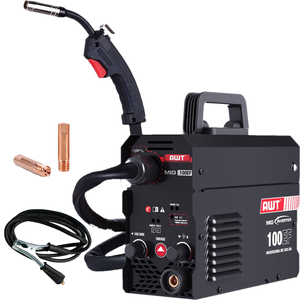Máquina de Solda Inversora Mig 100-ef Awt com Tocha Mig de 1mt Monofásica 127v Ip21