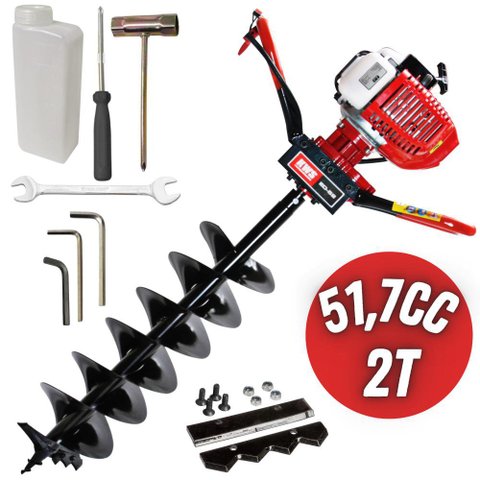 Perfurador de Solo Profissional Kawashima ED52 Broca 200mm Ideal Para Uso na Construção Civil