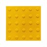 Kit 10 Piso Tátil Alerta Amarelo Texturizado Pvc 25x25cm - 1